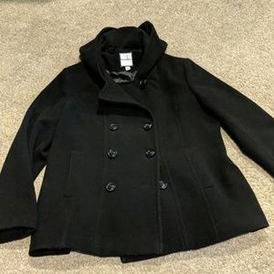 Women's Pea Coat with hood XL